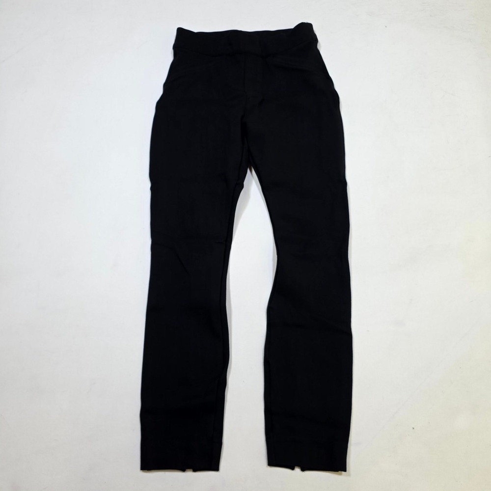 Spanx Perfect Pant Womens XS Black Slim Straight Leg Pull On Ponte Trousers 8987